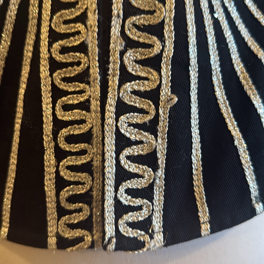 Free People Head West Black Silver Embroidered Halter Sleeveless Vest Top S NWOT - Picture 8 of 13